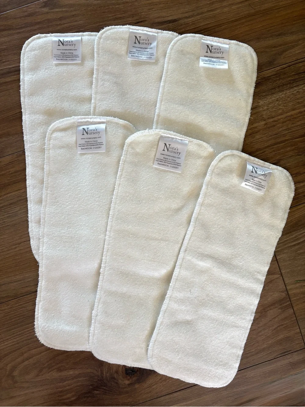 Nora’s Nursery Cloth Diaper Bundle 7 Diapers + 6 Inserts